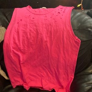 La miel pink women’s size large tank top